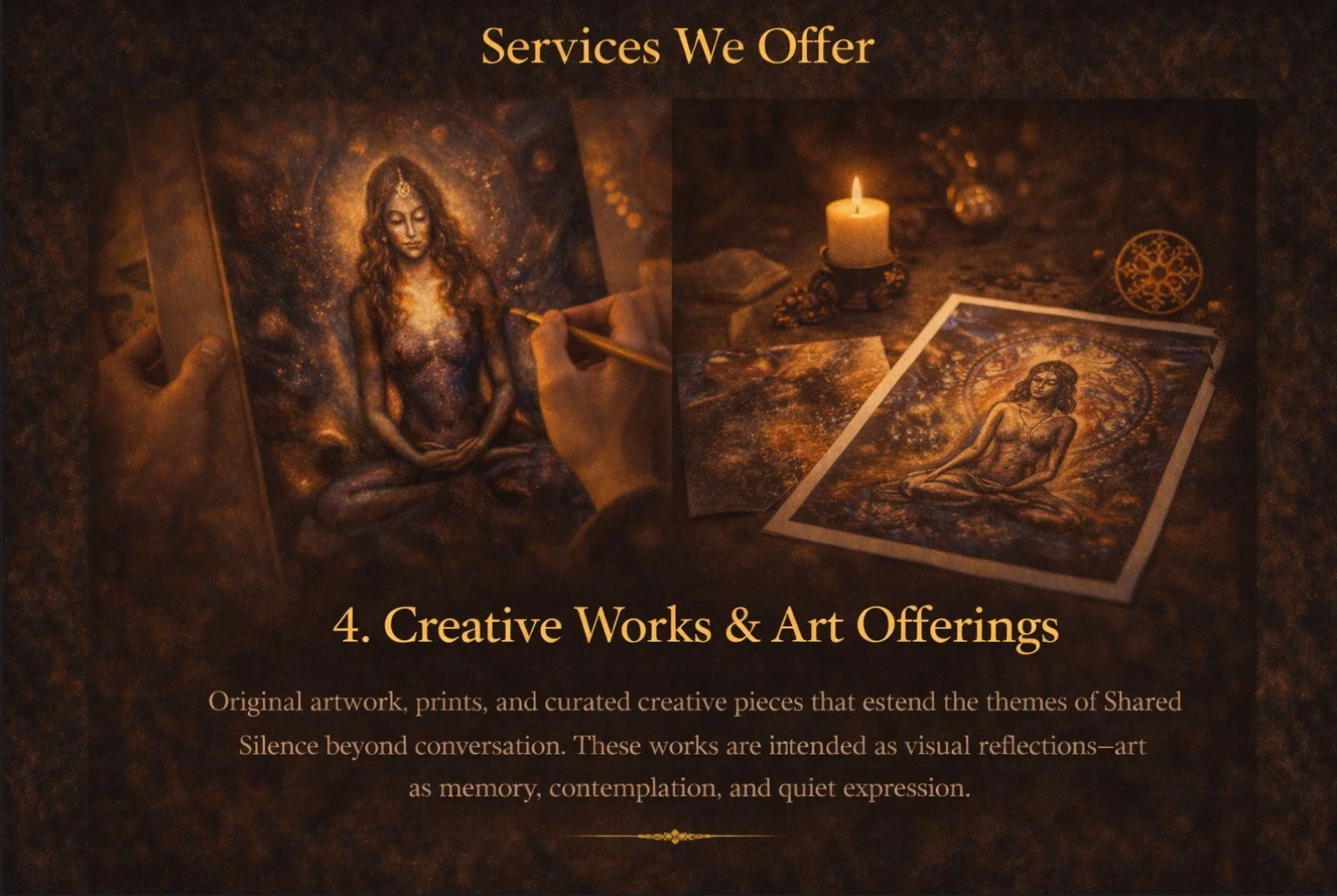 4. Creative Works & Art Offerings