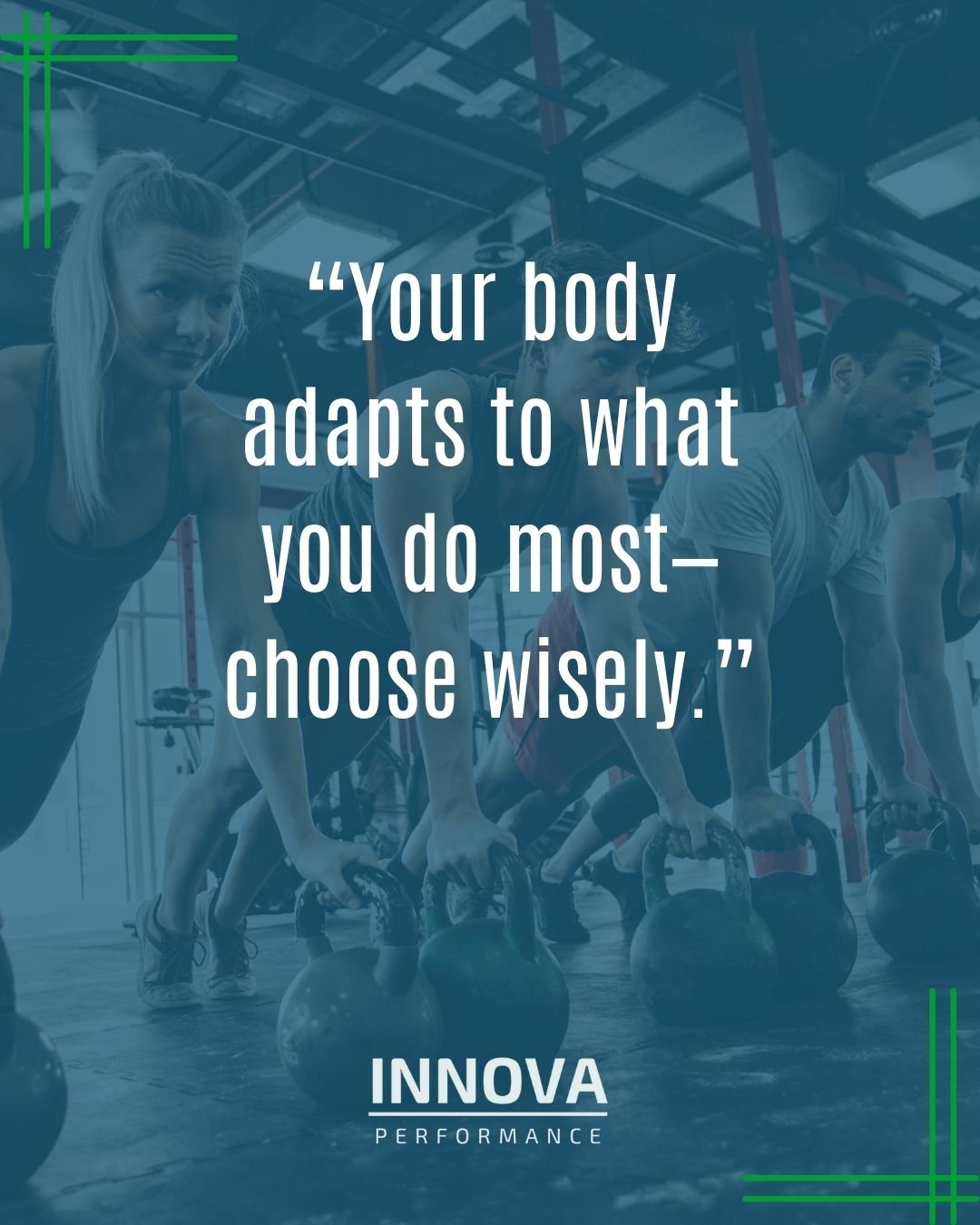 Your body adapts to what you do most - choose wisely🧠

 #HealthyHabits #exercisephysiologist #rehabilitation #movement #eliteathlete #sportsperformance #exercisephysiology #ReturnToPlay #strengthandconditioning #movementspecialists