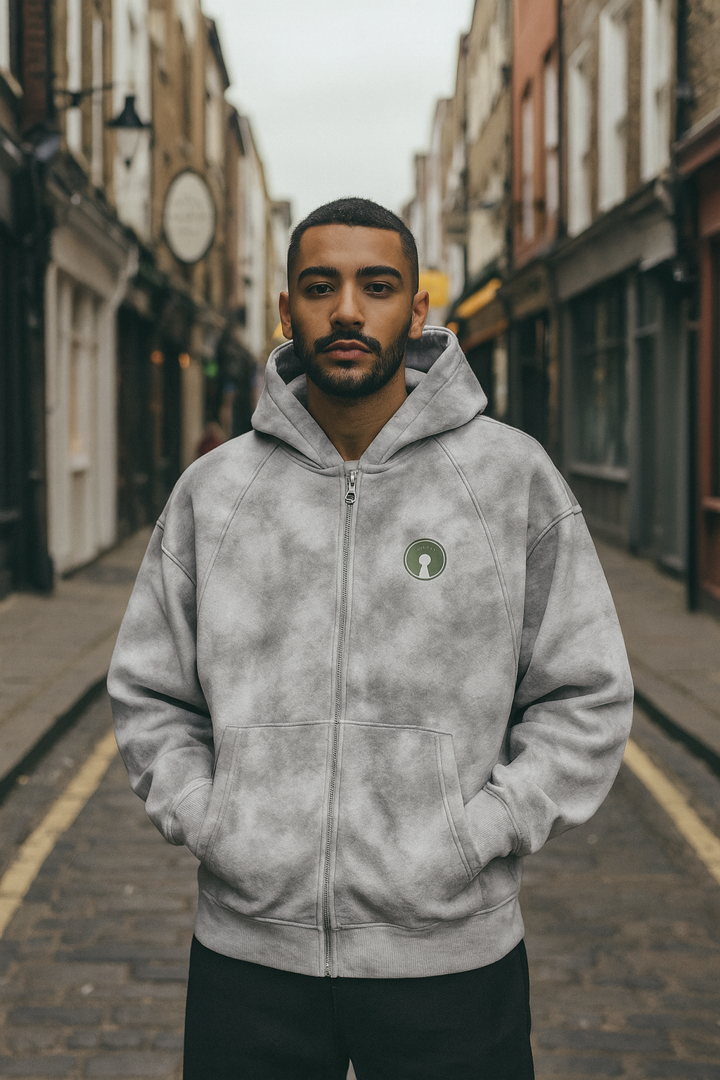 The Dirty Washed Zip-Up