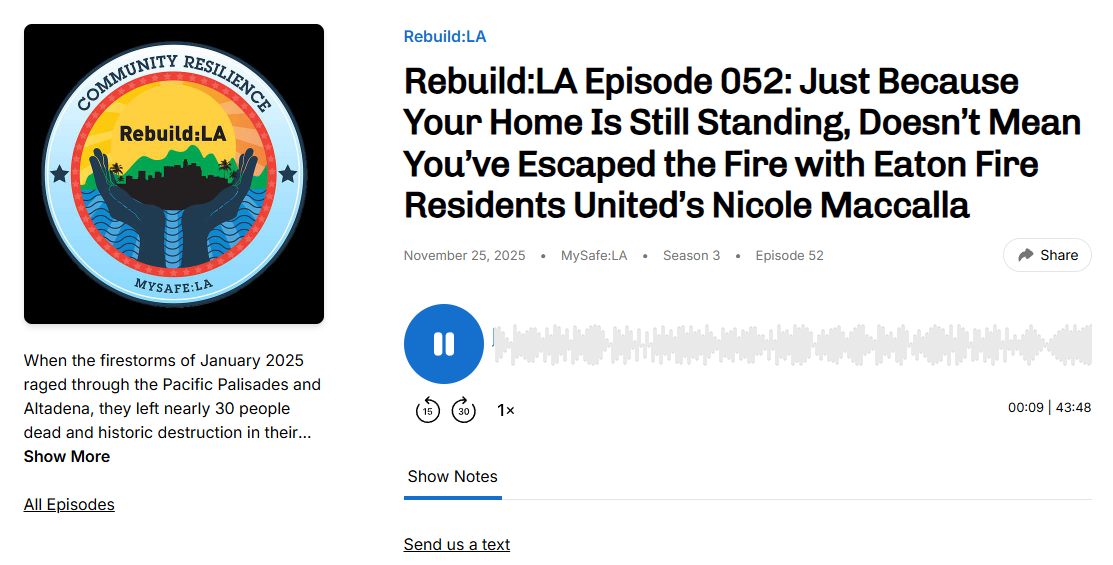 Just Because Your Home Is Still Standing, Doesn’t Mean You’ve Escaped the Fire with EFRU’s Nicole Maccalla