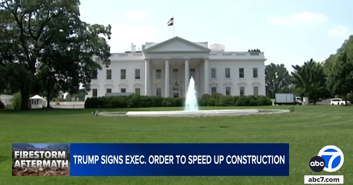 President Trump signs executive order aimed at taking over wildfire rebuilding process in LA County