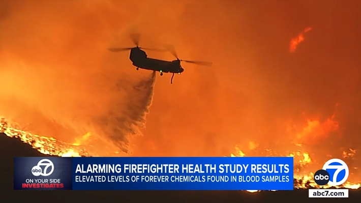 Elevated levels of 'forever chemicals' found in blood of some firefighters who battled LA wildfires