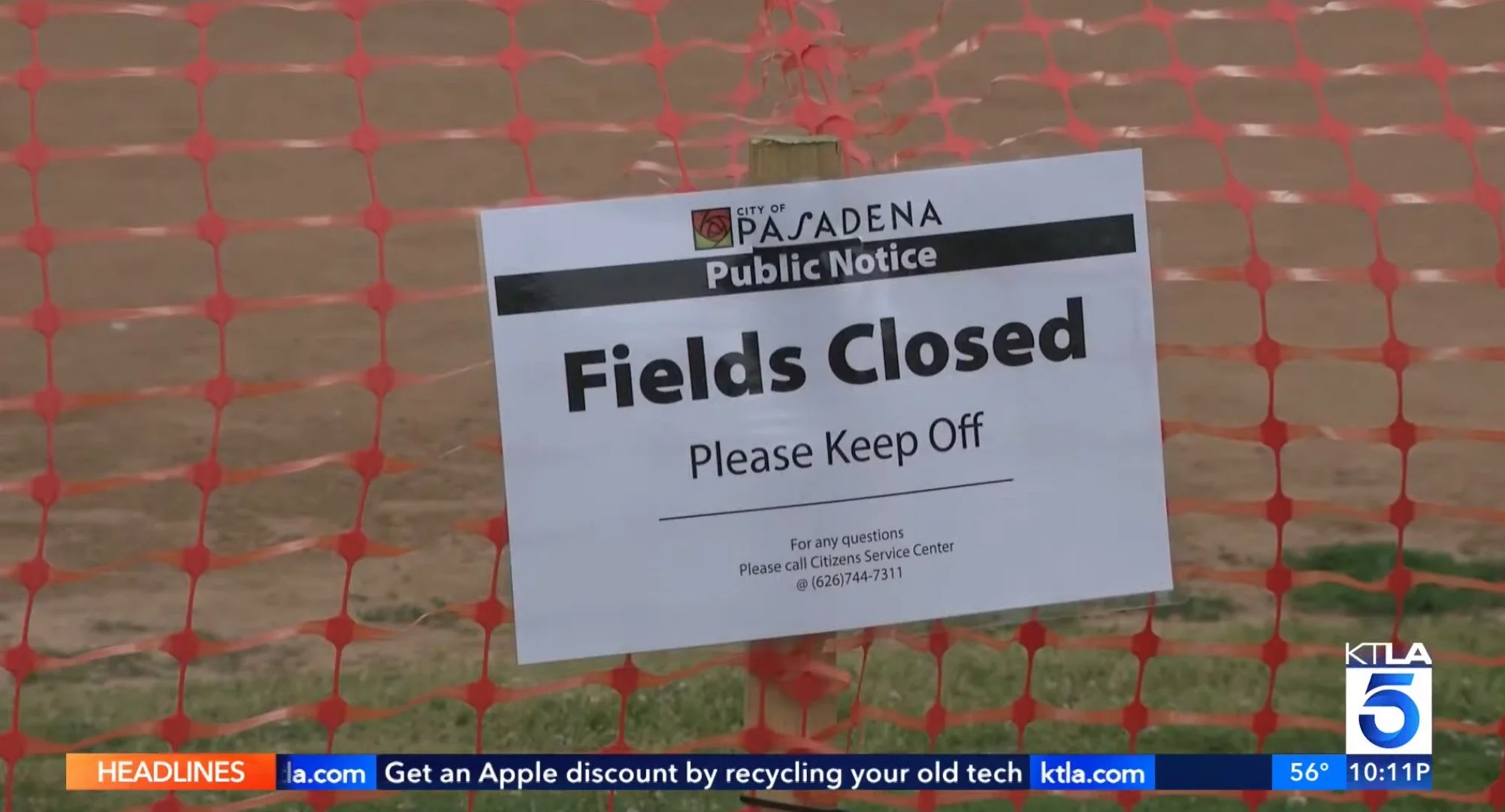 Pasadena residents warned of elevated lead levels found in local parks