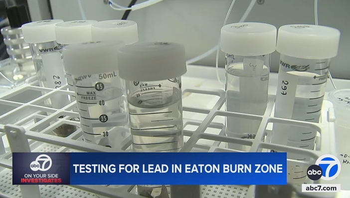 Alarming lead levels appear on surfaces around Eaton Fire burn area