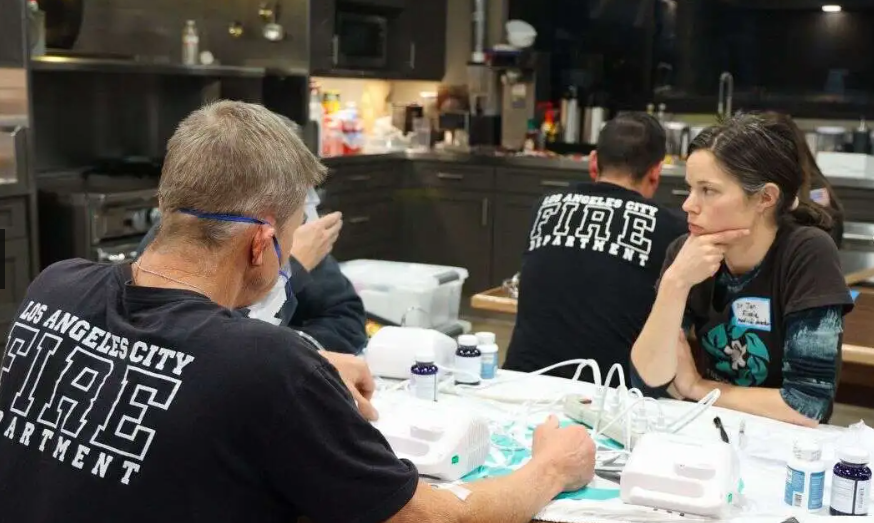 Santa Rosa team provides Los Angeles firefighters treatments that could extend their lives – just as California prepares to restrict them