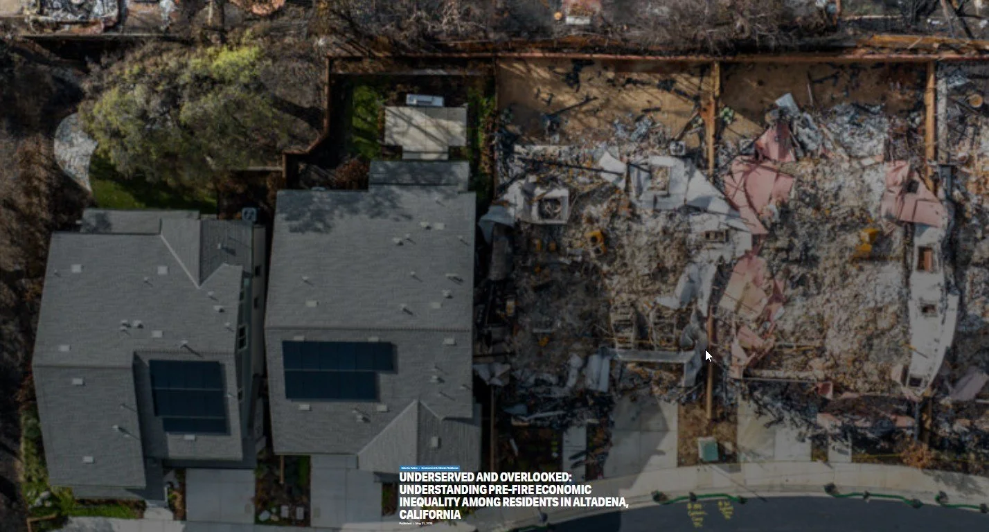 Underserved and Overlooked: Understanding Pre-Fire Economic Inequality Among Residents in Altadena, California
