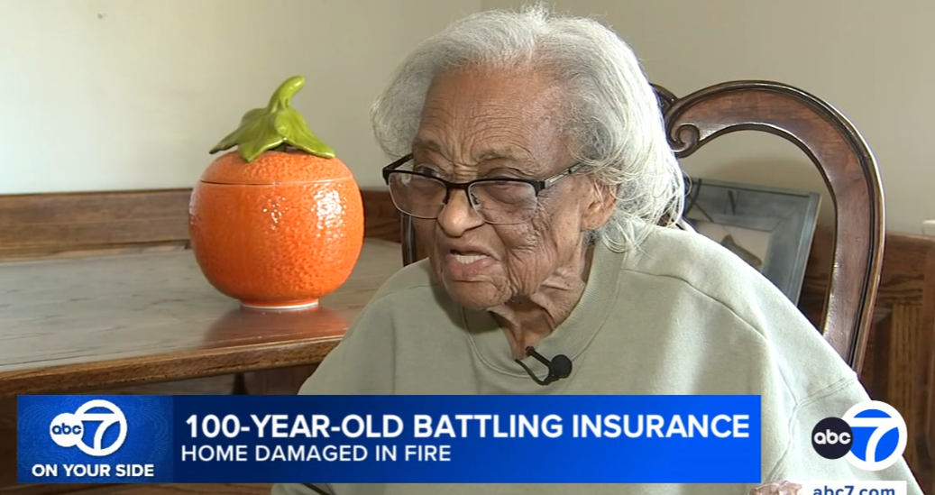 100-year-old woman displaced by Eaton Fire says insurer refusing to cover needed home repairs