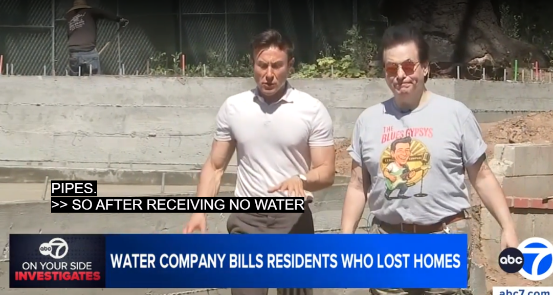 Water company starts billing residents who lost homes to Eaton Fire