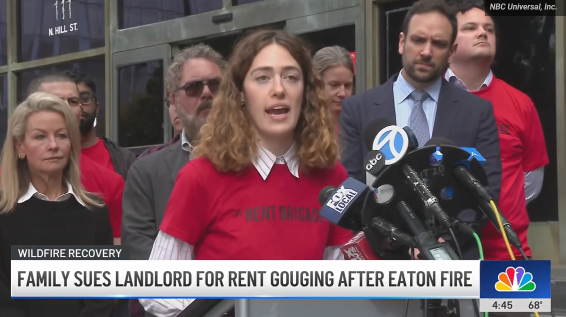 Eaton Fire victims sue landlords over rental gouging