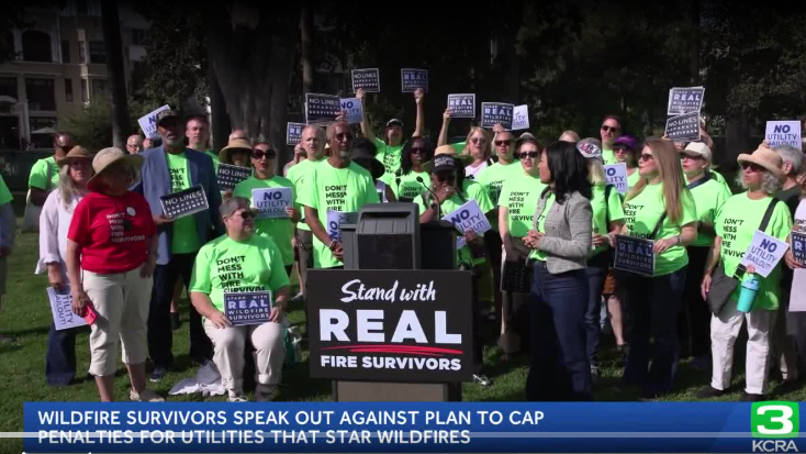 Fire victims and firefighters clash over Gov. Newsom's push to limit investor-owned utility payouts