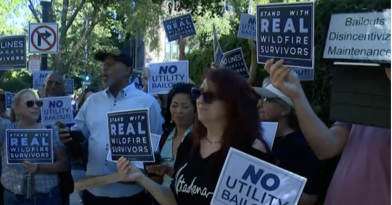 Wildfire Survivors Call on Lawmakers to Reject Gov's 11th-Hour Legislative Utility Bail Out for Fires They Cause; Urge 'No Lines Between Survivors'