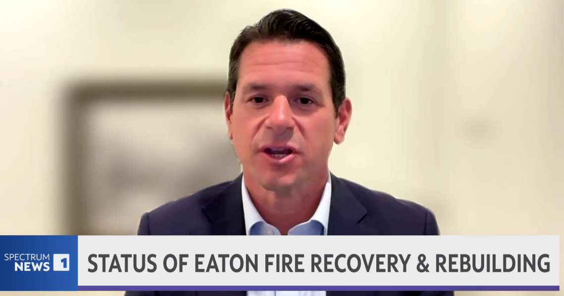 Assemblymember John Harabedian speaks on state wildfire legislation