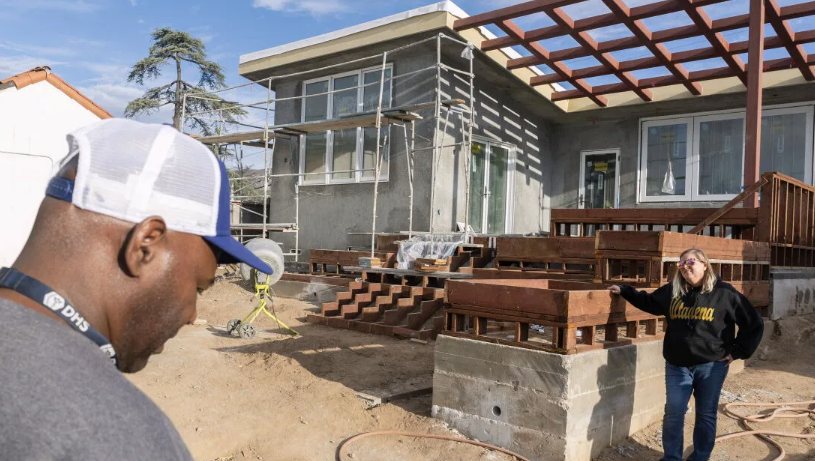 On one Altadena block destroyed by Eaton fire, a return, an exit and lessons in resilience