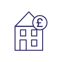 House with pound sign icon