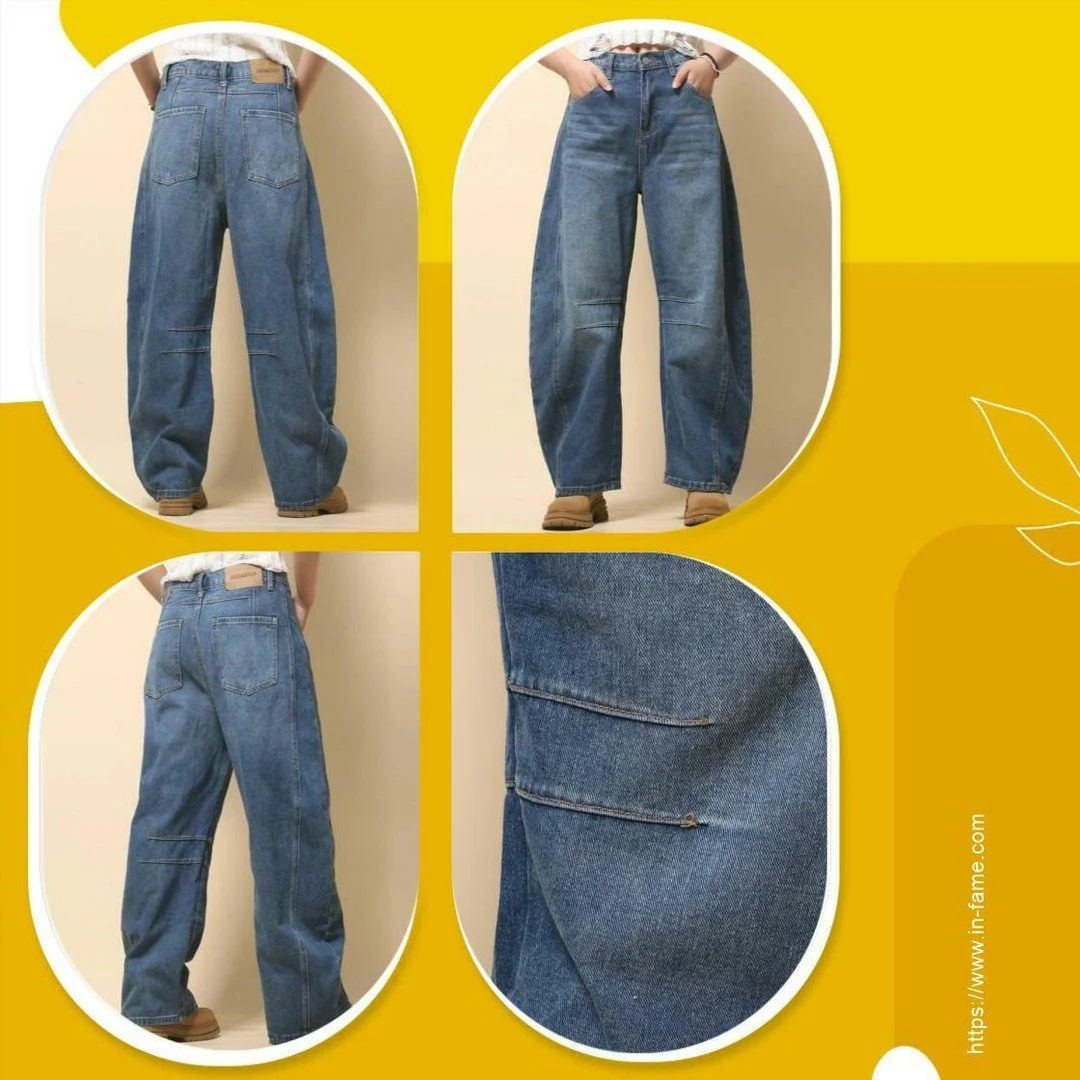 Ready to elevate your denim game? 🌟

Introducing our Ladies Mid Rise Wide Leg Jeans! 👖✨ Designed for ultimate comfort without sacrificing style, these barrel denim jeans hug you in all the right places while flowing effortlessly. Perfect for brunch