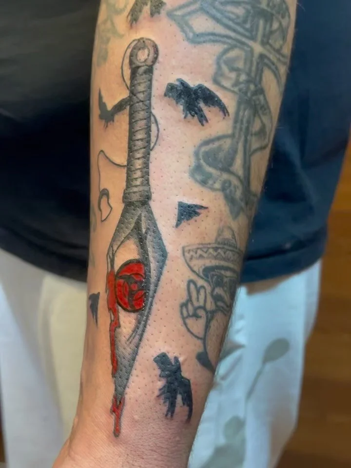 Tattoo en r&eacute;f&eacute;rence &agrave; naruto  fait &agrave; @nauthizcreationtattoo  merci pour la confiance 🐉