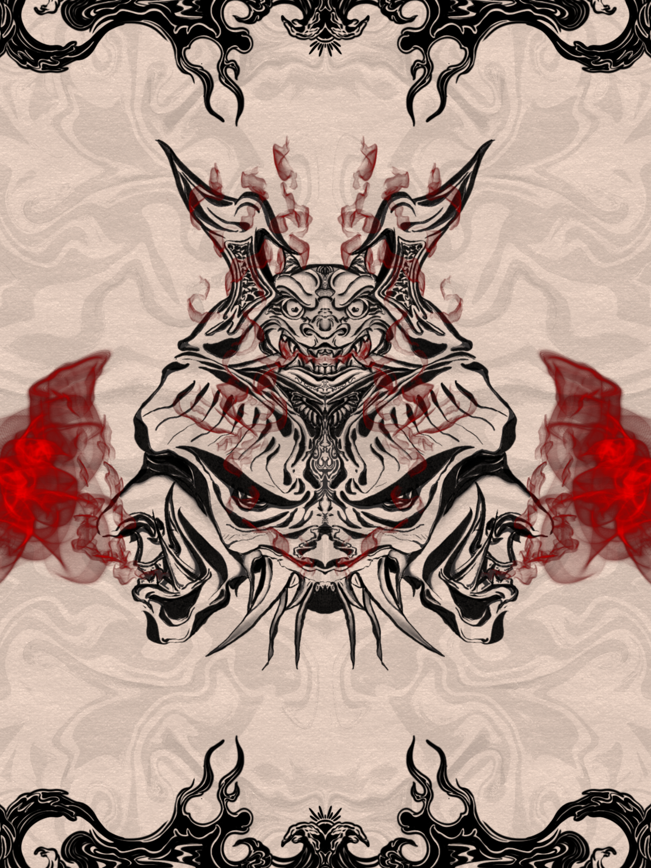 Masque - Dessin numérique