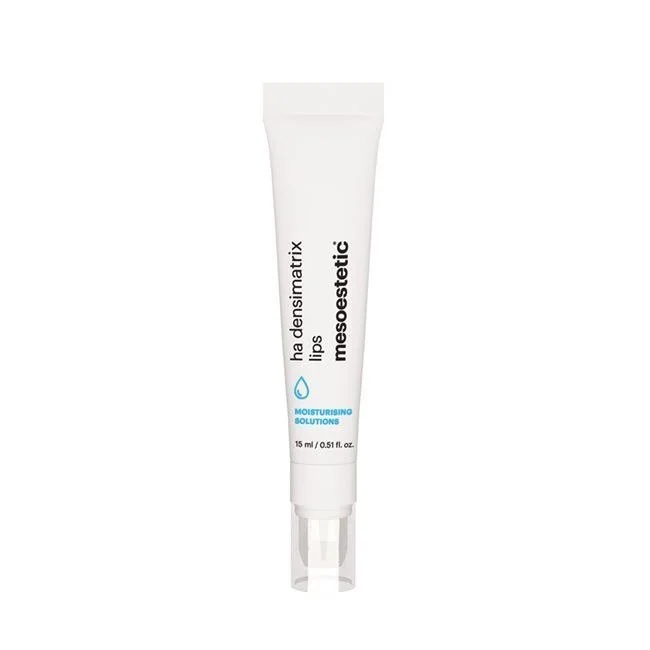 ha densimatrix lips de Mesoestetic, bálsamo labial con ácido hialurónico para hidratar, reparar y aportar volumen.