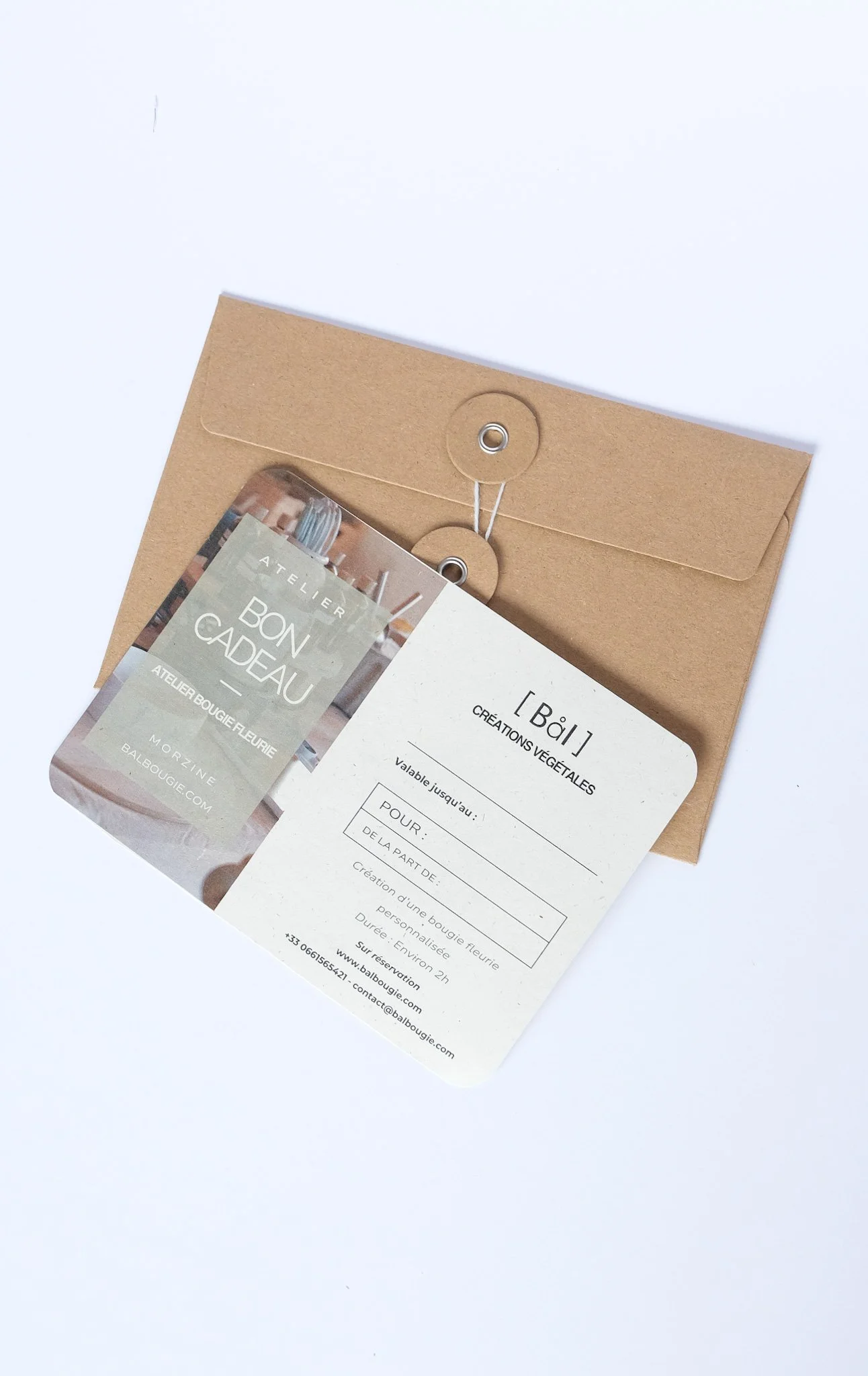 Bon Cadeau Atelier Bougie Fleurie – Expérience Créative à Morzine