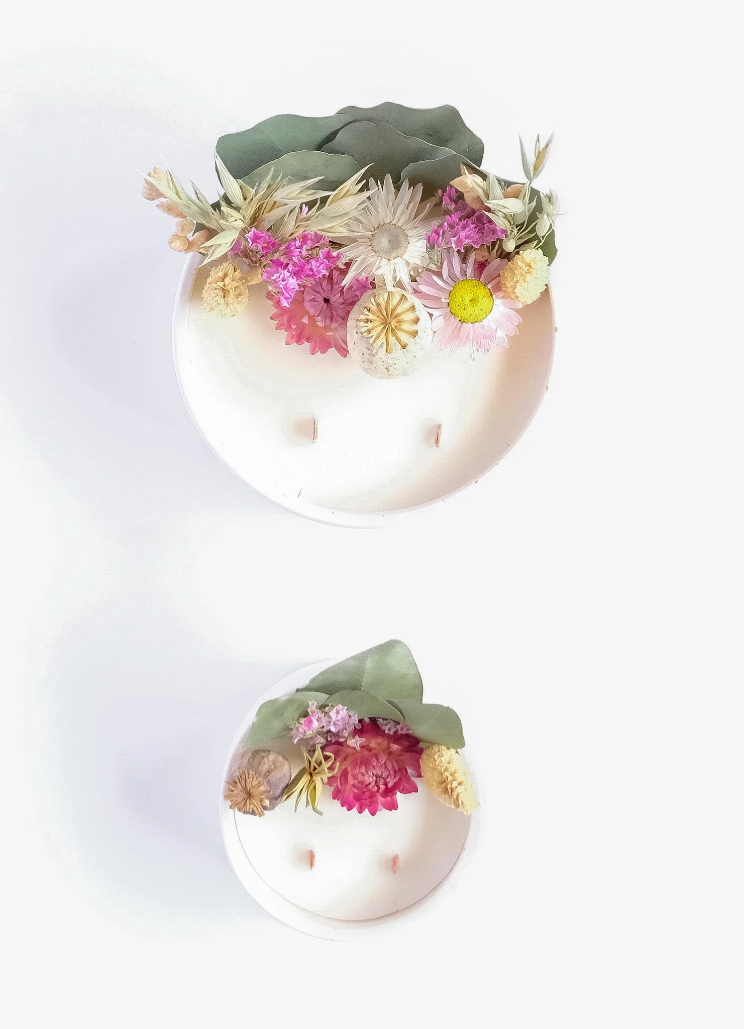 Bougie fleurie baies sauvages petit et grand format 120g 290g