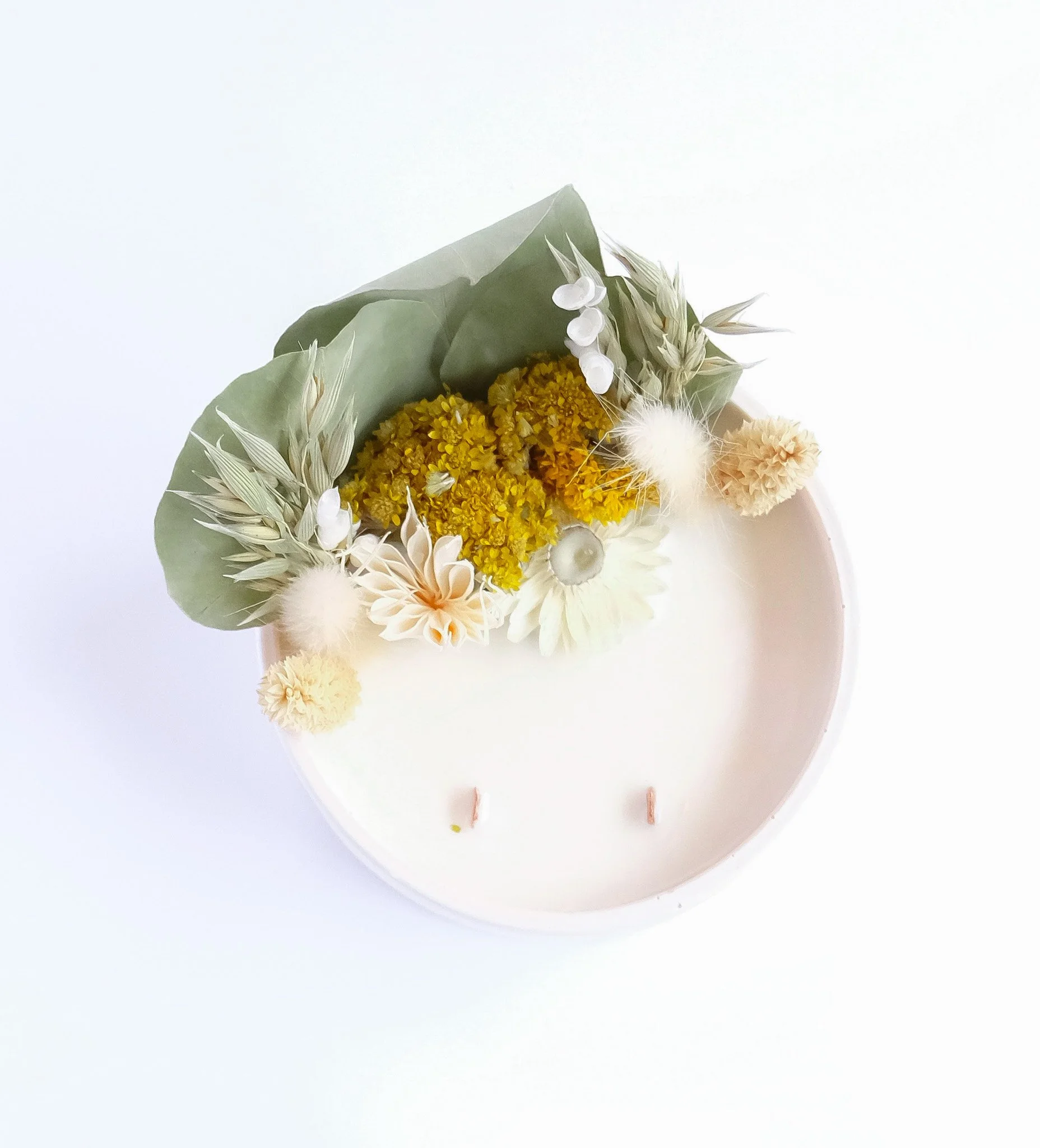 Bougie Fleurie Miel d'Épicéa