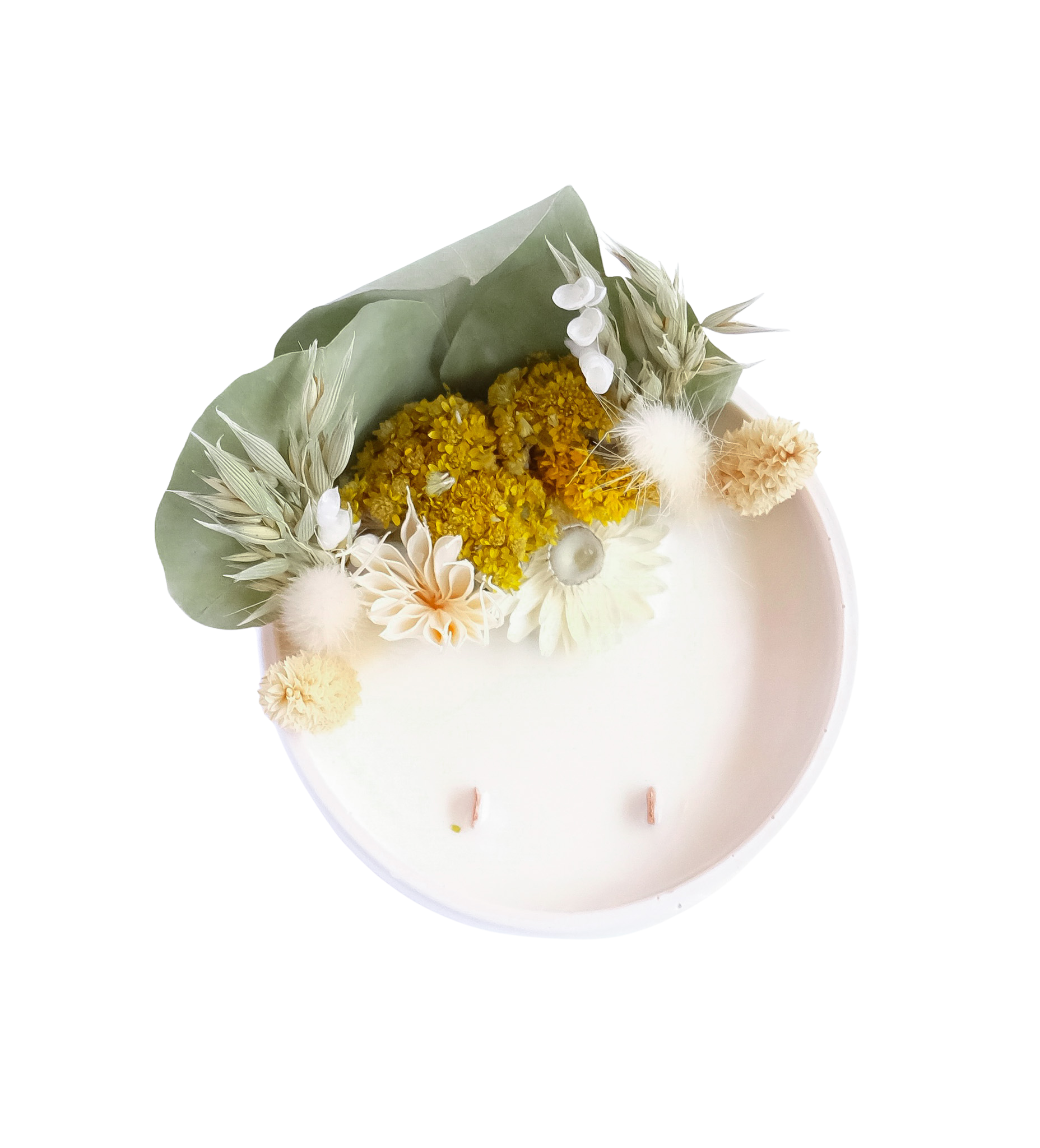 Bougie Fleurie Miel d'Épicéa