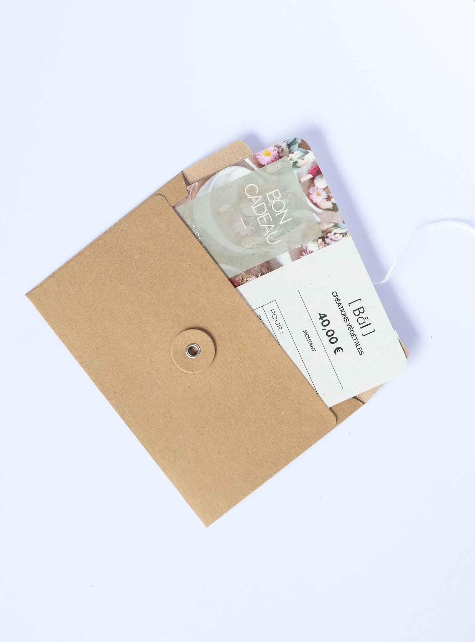 Carte cadeau bougie naturelle fabriquée à Morzine