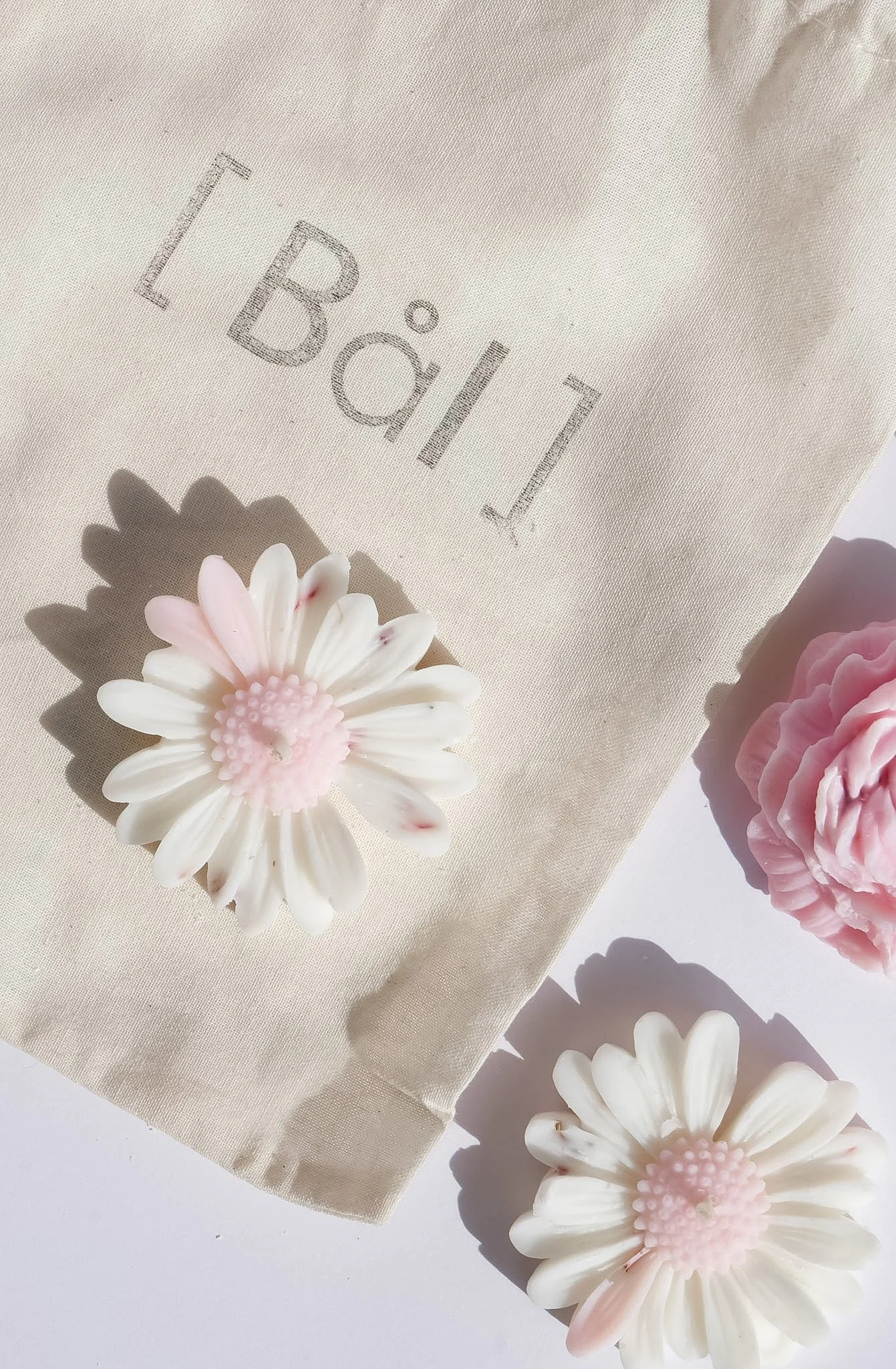 bougie forme de fleur