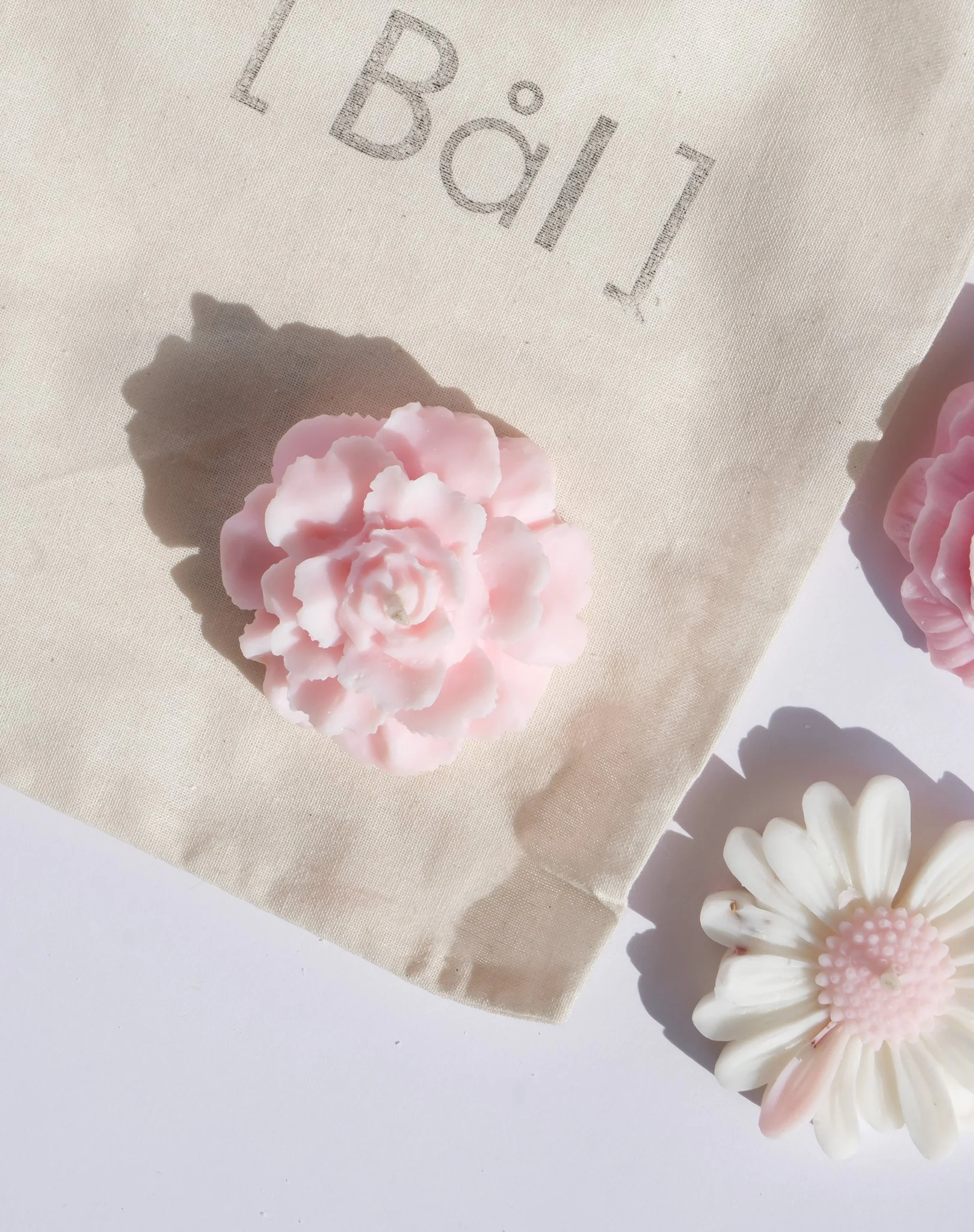 bougie fleurie fait main à Morzine