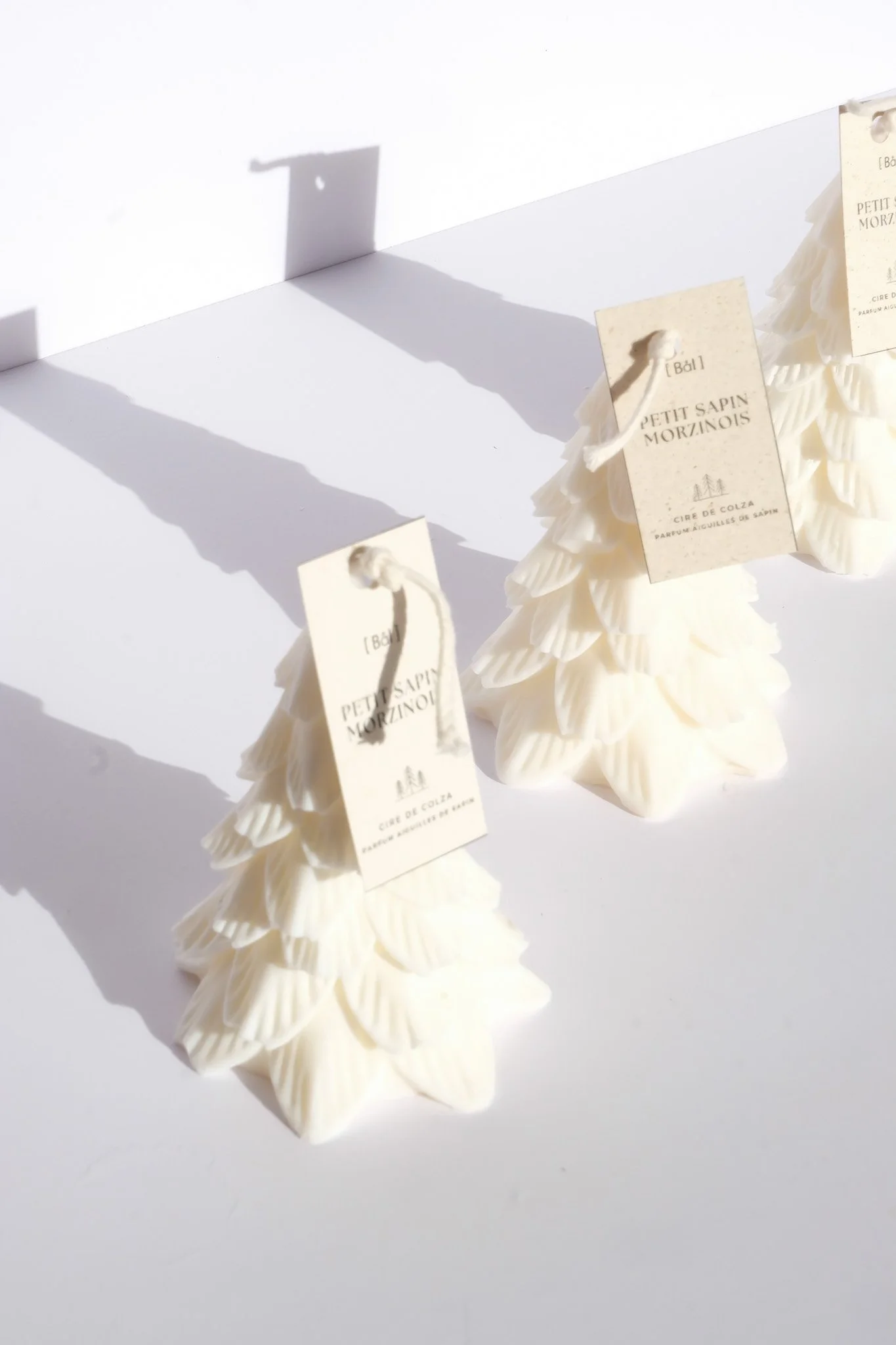 Bougie décorative sapin décoration naturelle intérieur scandinave