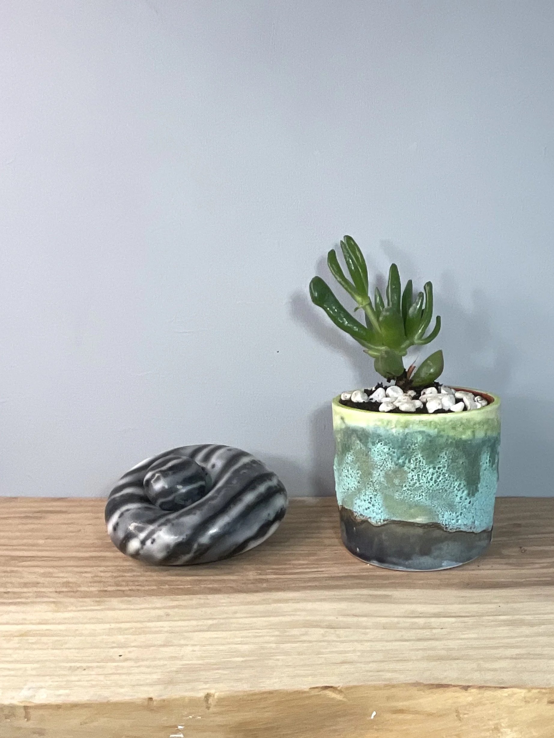 Naked Raku Sitting Stone small