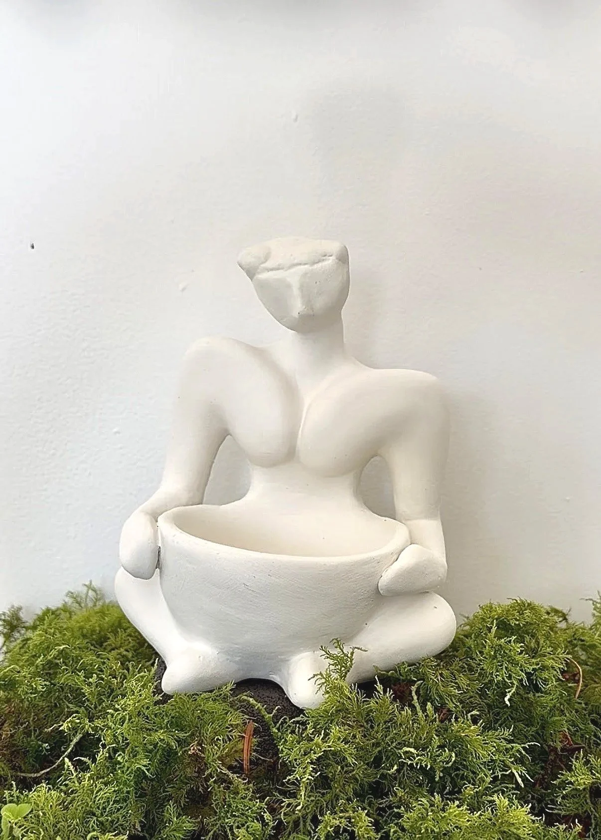 Seated Porcelain Goddess Figure