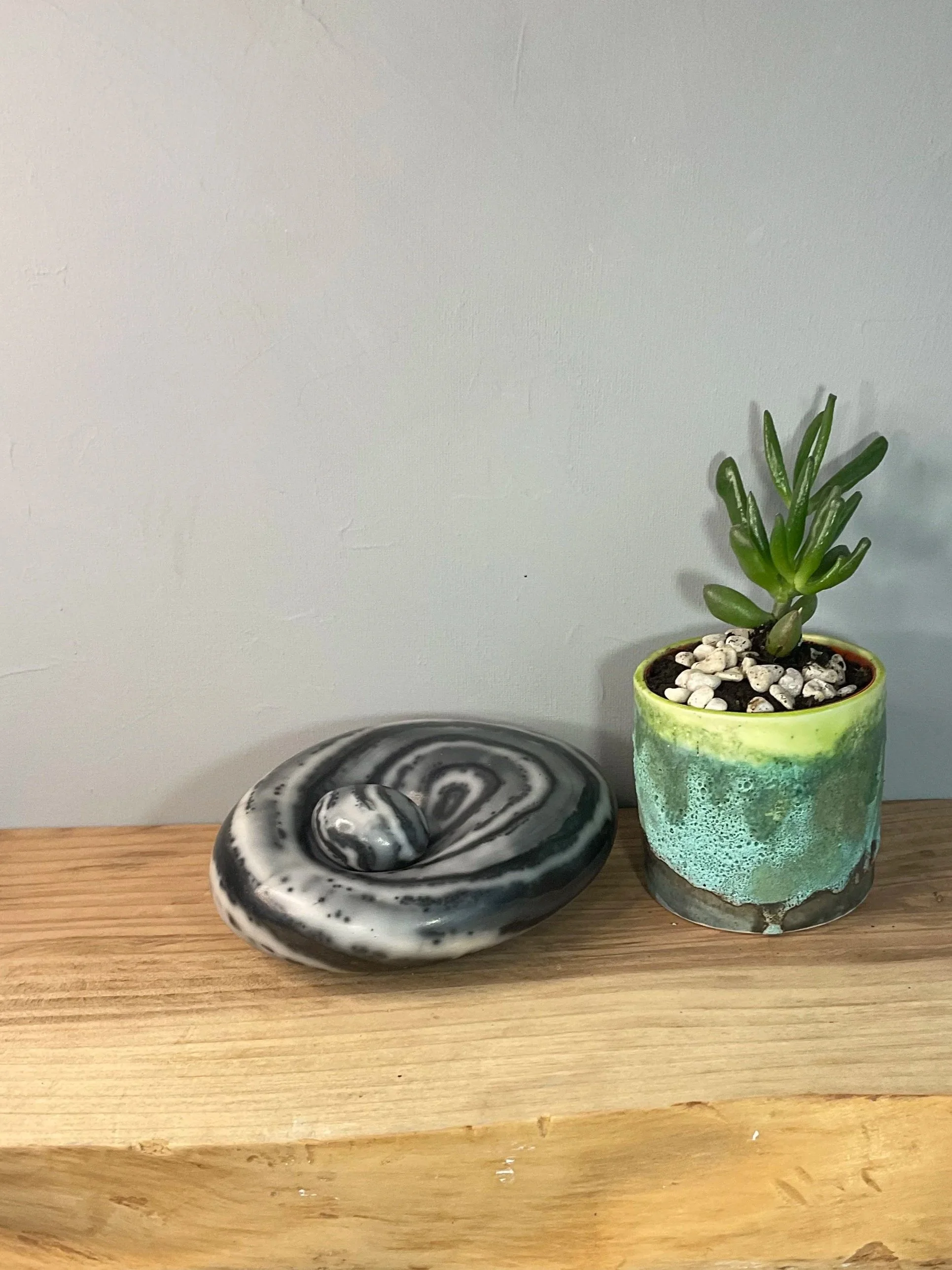 Naked Raku Sitting Stone medium