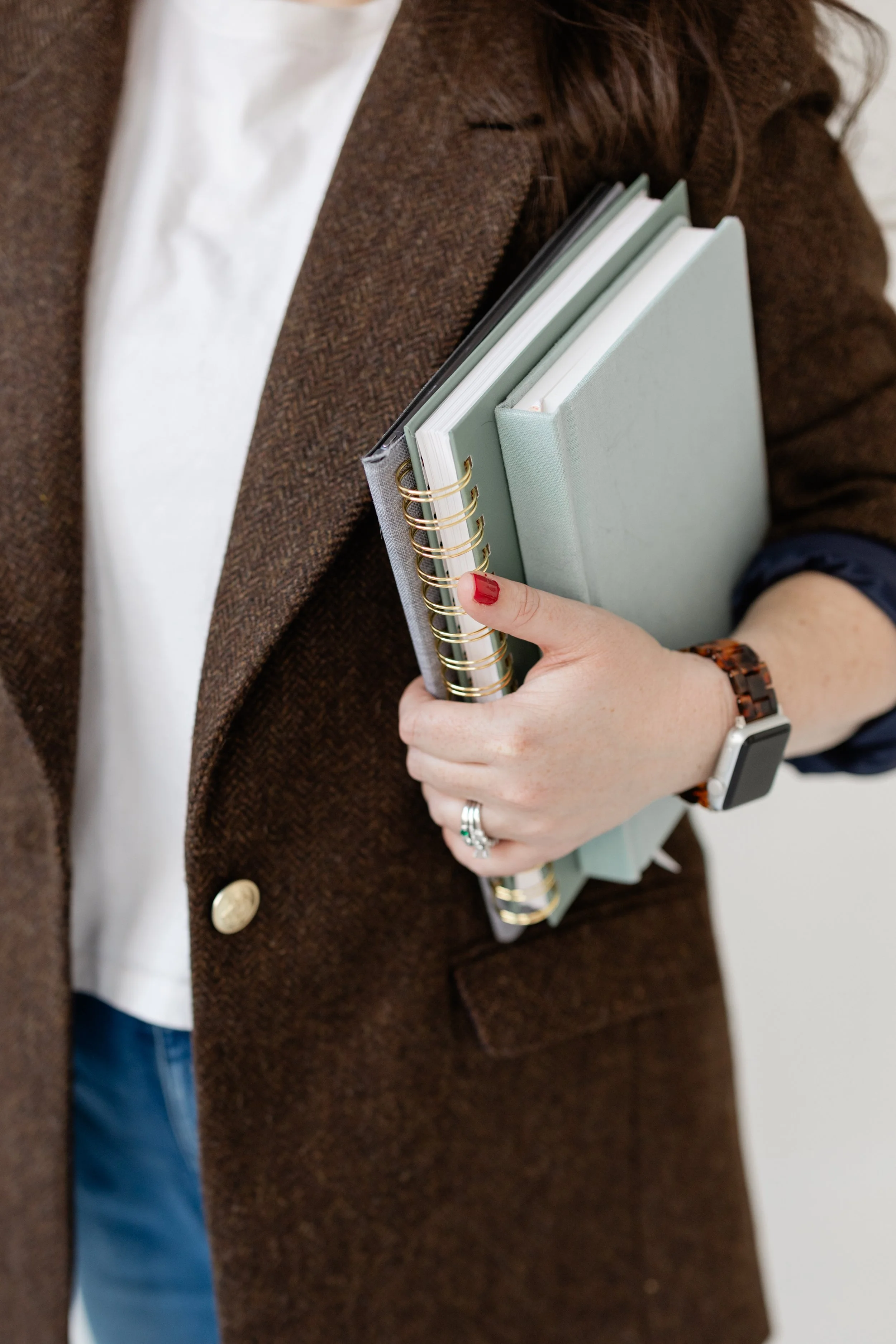 Close-up detail emphasizing care, attentiveness, and thoughtful presence.