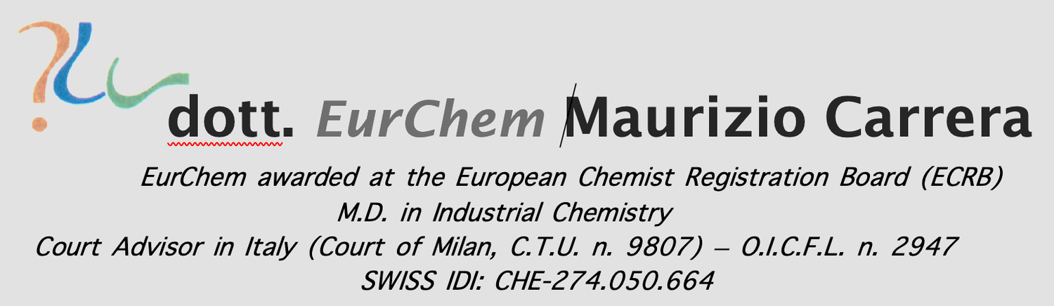 Dott. Maurizio Carrera - Consulente in Chimica Industriale
