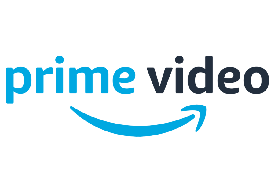 Das Logo von Amazon Prime Video, bestehend aus den Worten "prime" in blauer Schrift und "video" in dunkler Schrift, mit einem blauen Pfeil, der von "prime" zu "video" zeigt.