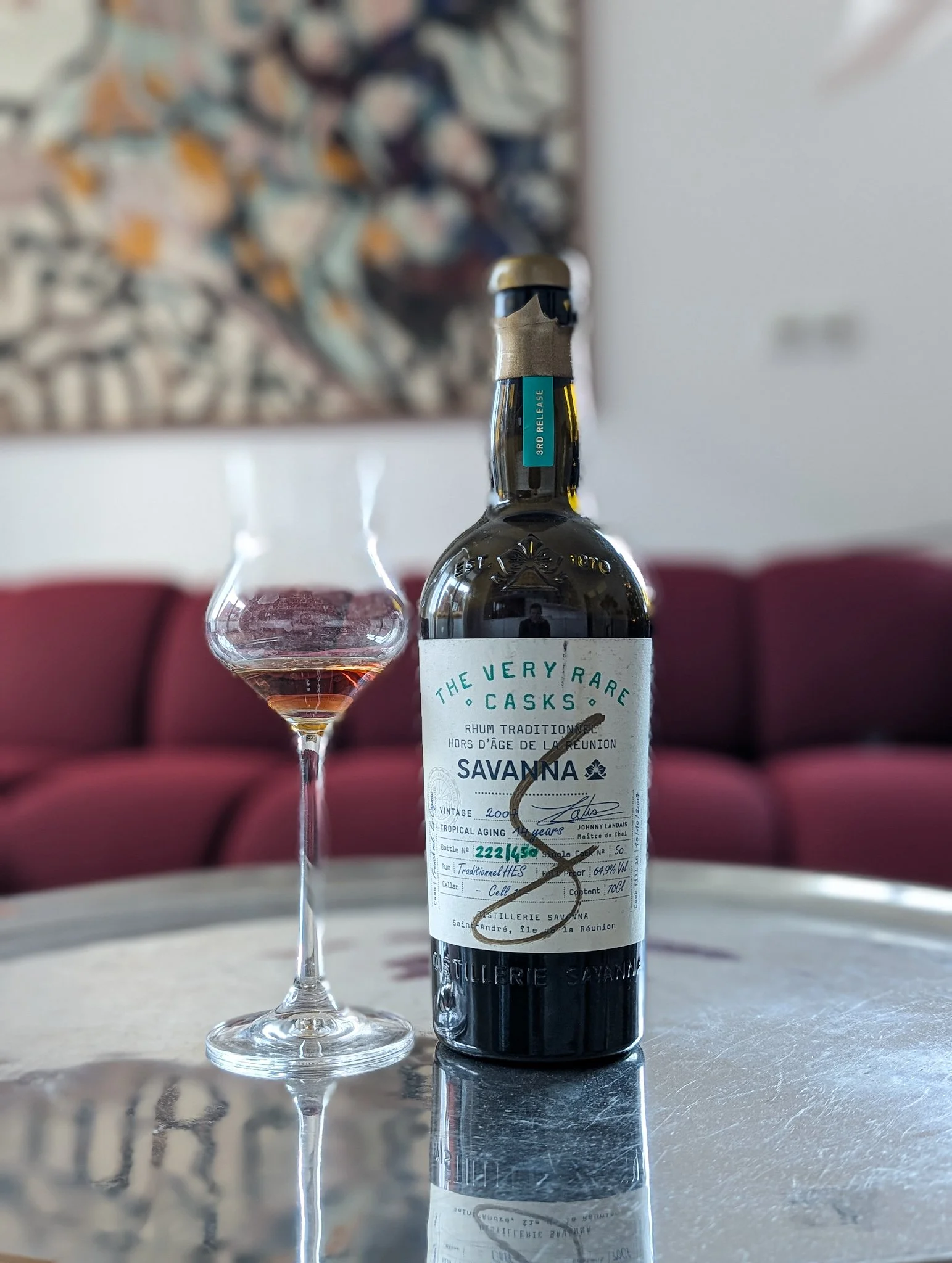 Savanna -  The Very Rare Casks -  3rd Release Traditionnel HES 2007 - 64,9%