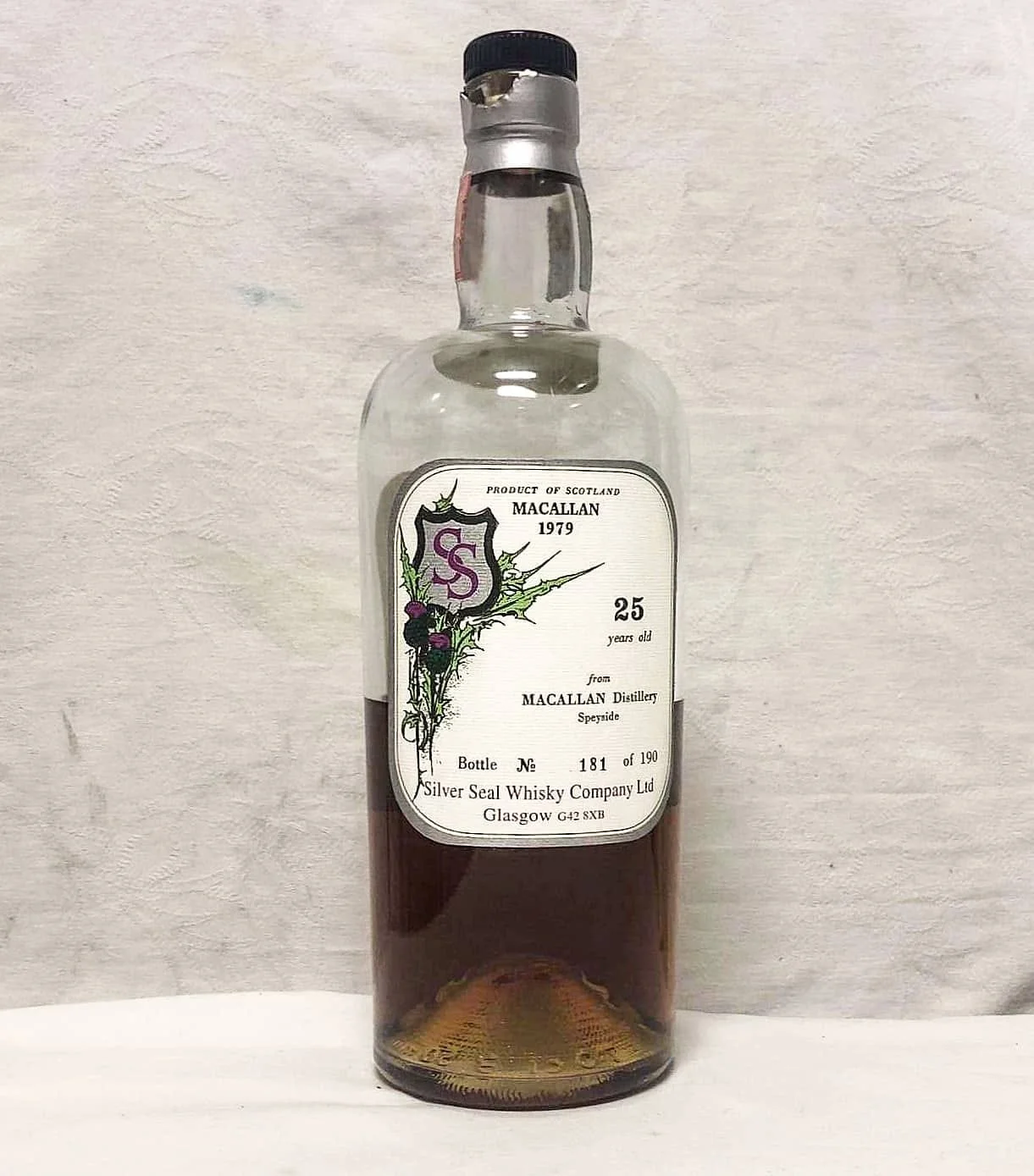 Macallan 25 y/o - 1979 - Silver Seal - 50%
