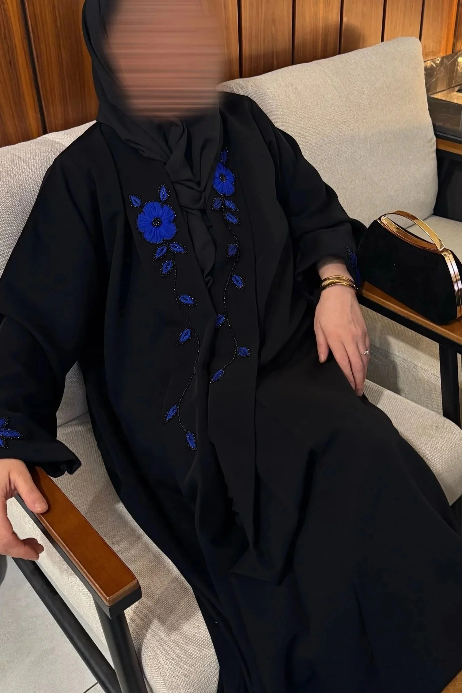 Abaya Bloom Blue