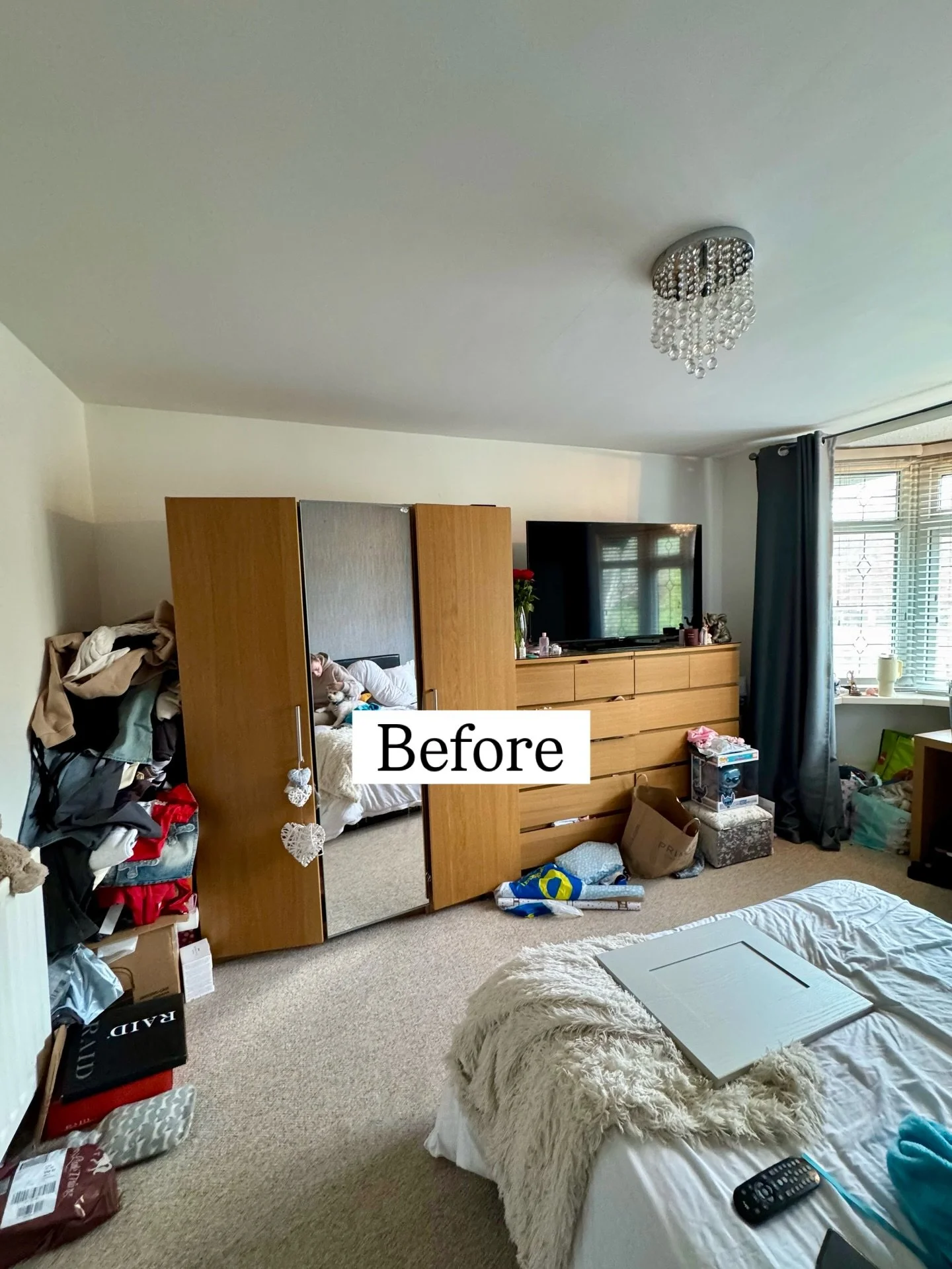 Over 1 million views.
And it&rsquo;s easy to see why.

Mr Hughes came to us because the existing IKEA wardrobes were falling apart - wasted space, tired finishes, and a bedroom that never felt finished.

One non-negotiable?
The TV had to work properl