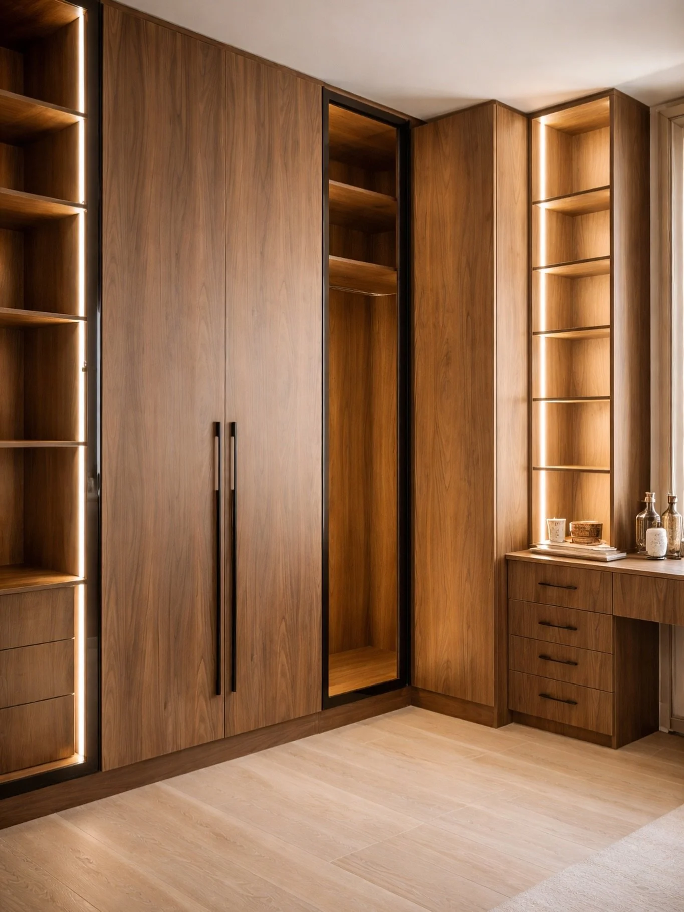 Drawn to warm, natural wood tones?
This Signature fitted wardrobe is designed to feel calm, timeless, and considered.

#fittedwardrobe #solihull #harborne #edgbaston