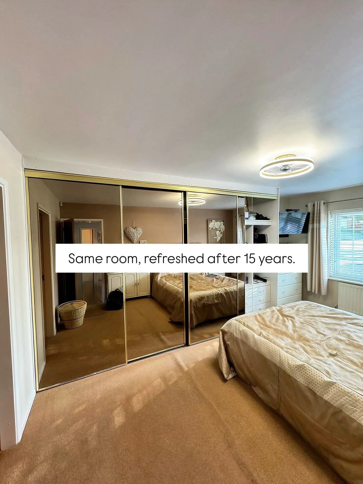 15 years on - this bedroom got the refresh it deserved.

Designed for calm, built to last.

Interior design: @styling_spaces_interior_design 

#fittedwardrobes #interiordesign #halesowen #stourbridge