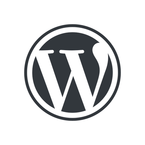 Wordpress icon grey color