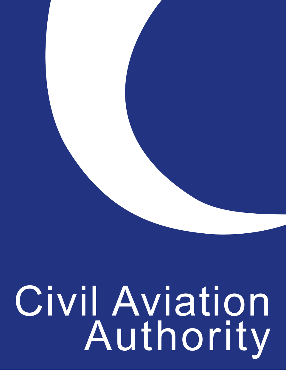 The logo of the Civil Aviation Authority, featuring a stylized airplane symbol and the organization's name.