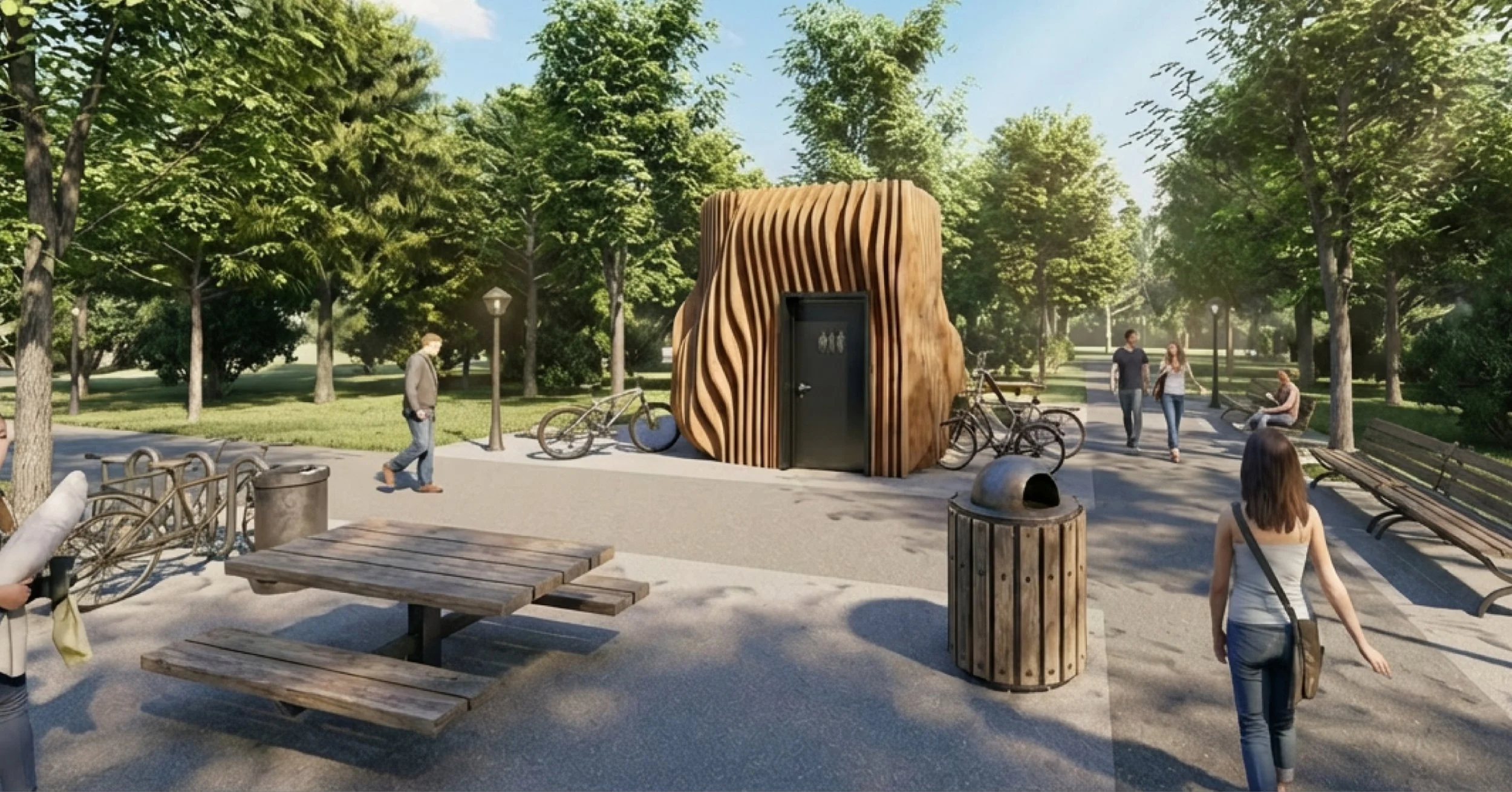 Design-Konzept für ein Öffentliches WC