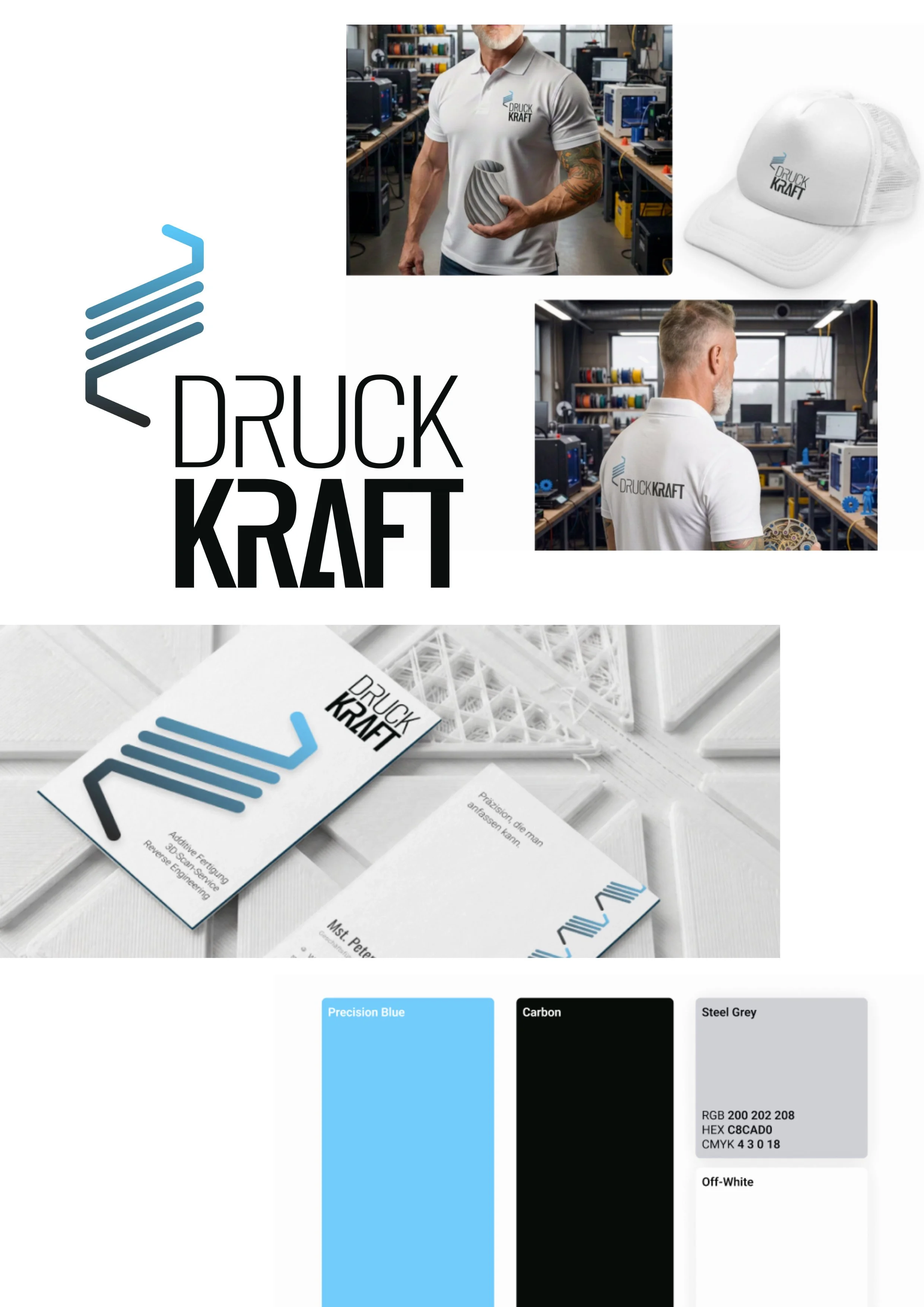 Erstellung einer CI für die Druckkraft GmbH - flott industrial design linz österreich