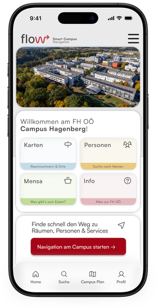 (006) UX/UI App Design & Ergonomie | Campus Navigation FLOW