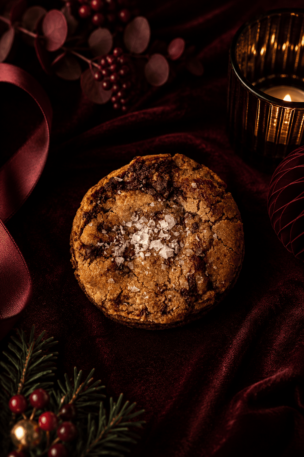 Dark chocolate & sea salt cookies