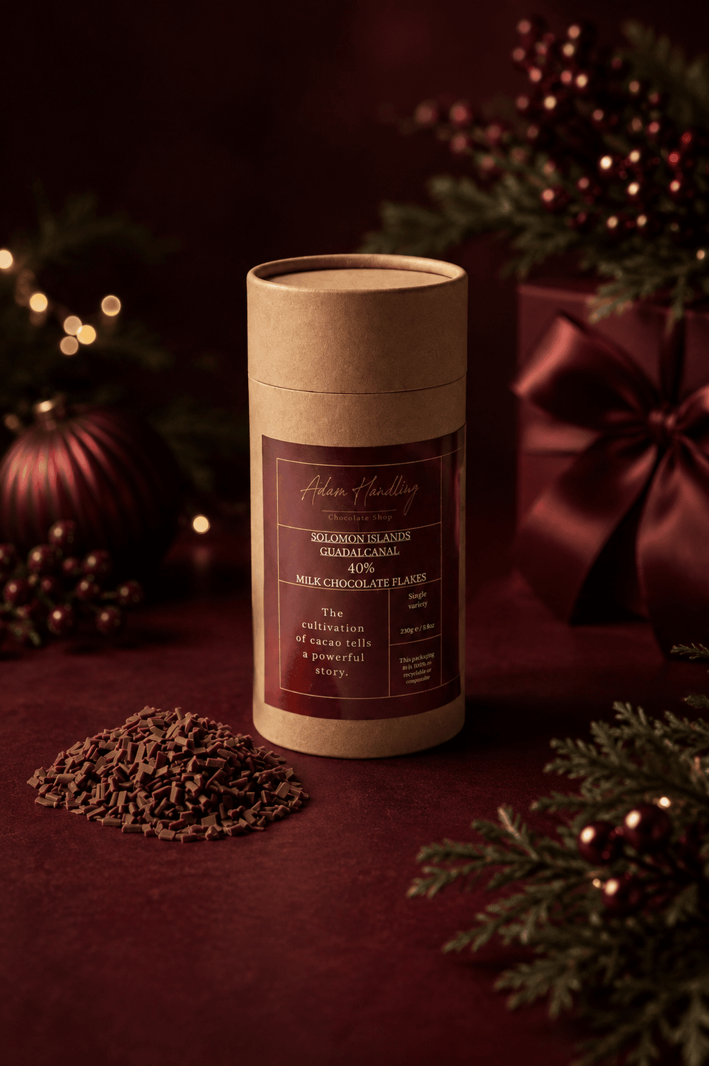 40% Guadalcanal, Solomon Islands milk chocolate