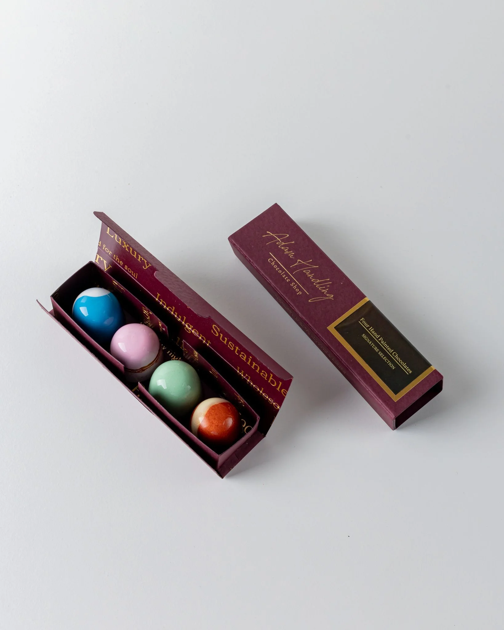Hand painted chocolates - box of 4